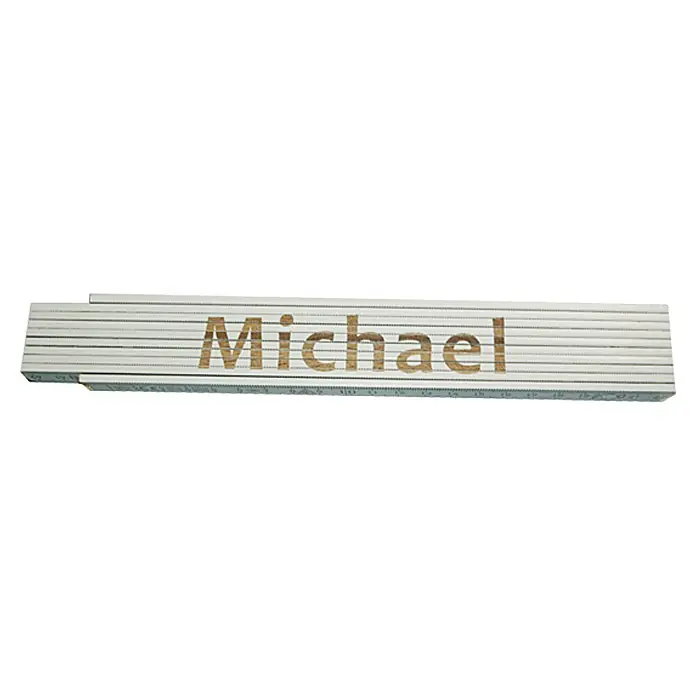 Heka Zollstock - Aufdruck: Michael, 2 m - Ansicht von oben