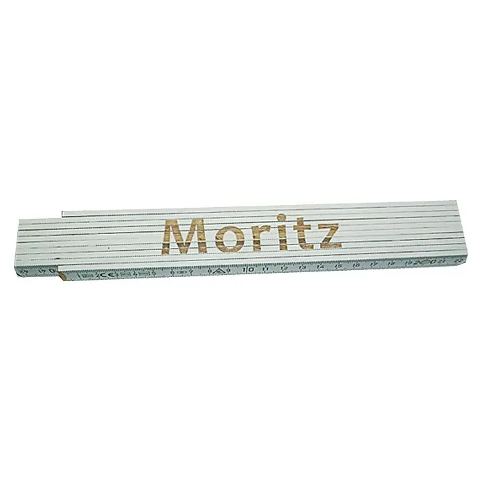 Zollstock - Aufdruck: Moritz, 2 m - Ansicht von oben