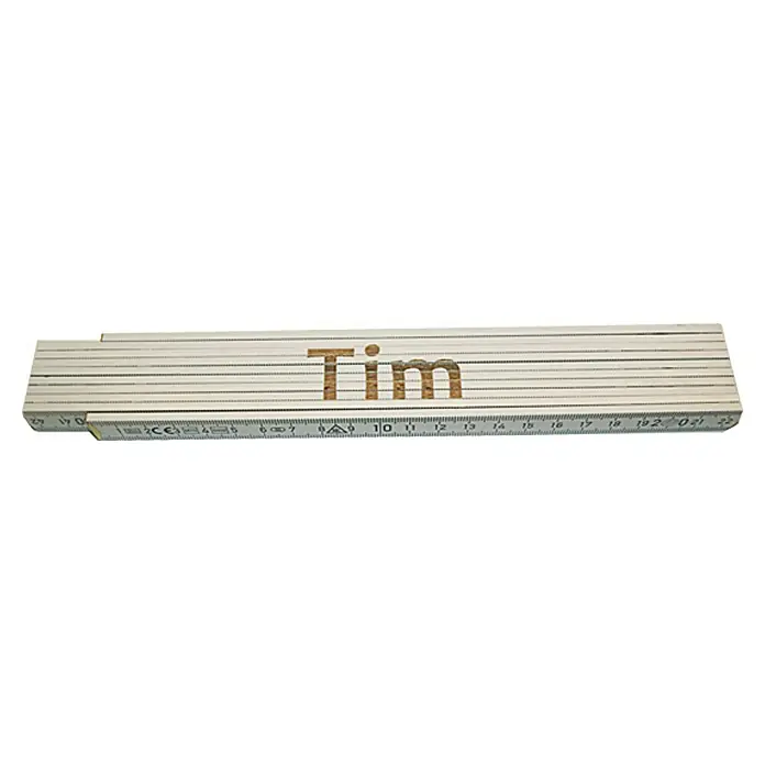 Heka Duimstok - Opdruk: Tim, 2 m - Top-down weergave