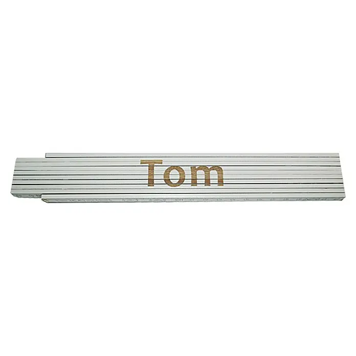 Heka Zollstock - Aufdruck: Tom, 2 m - Ansicht von oben