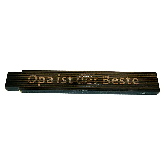 Zollstock - Aufdruck: Opa ist der Beste, 2 m - Ansicht von oben