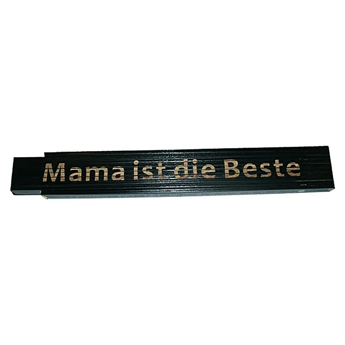 Zollstock - Aufdruck: Mama ist die Beste, 2 m - Ansicht von oben