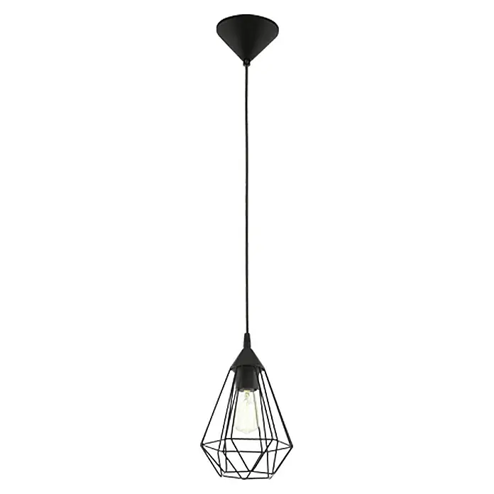 Eglo Tarbes Pendelleuchte rund - Höhe: 110 cm, Durchmesser: 175 mm - Vorderansicht