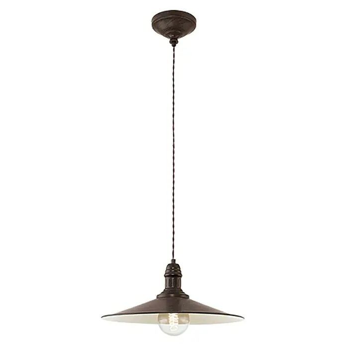 Eglo Stockbury Pendelleuchte rund - Höhe: 110 cm, Durchmesser: 360 mm - Vorderansicht