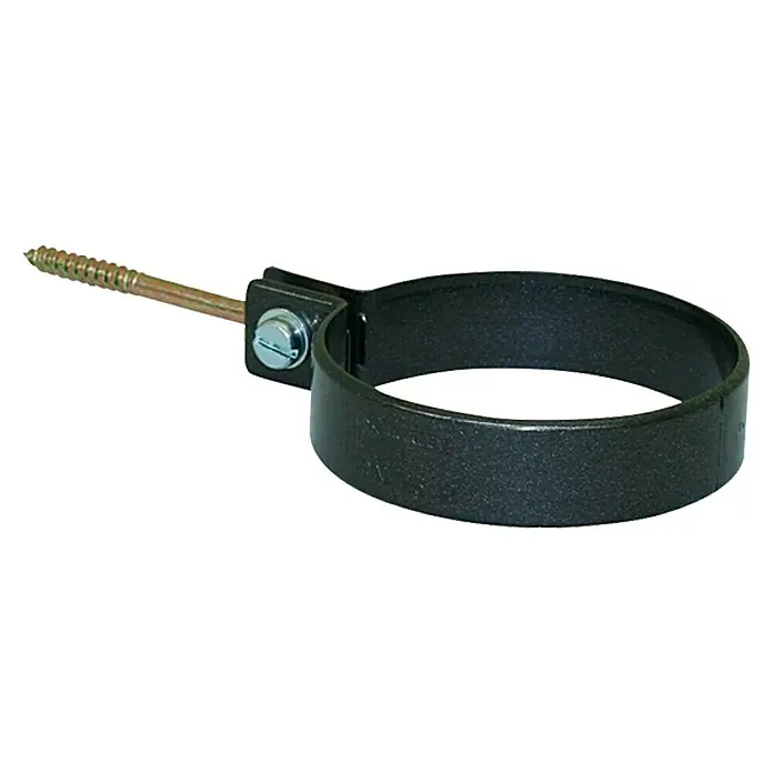 Marley Fallrohrschelle - Nennweite: 53 mm, Kunststoff, Anthrazit - Vorderansicht