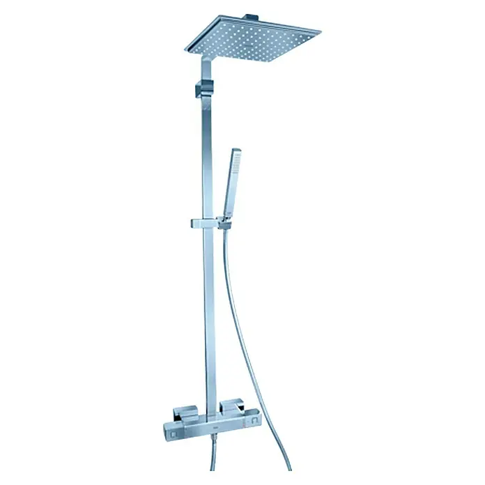 Grohe Duschsystem Euphoria Cube XXL - Mit Thermostatarmatur, Lochabstand: 100,5 cm, Anzahl Strahlarten: 1 Stk., Chrom - Vorderansicht