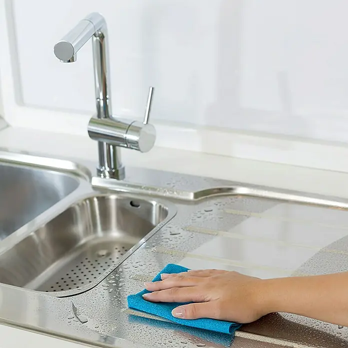 Vileda Allzwecktuch Actifaser - 2 Stk., Mikrofaser, Waschbar bis 60 °C - Stimmungsaufnahme
