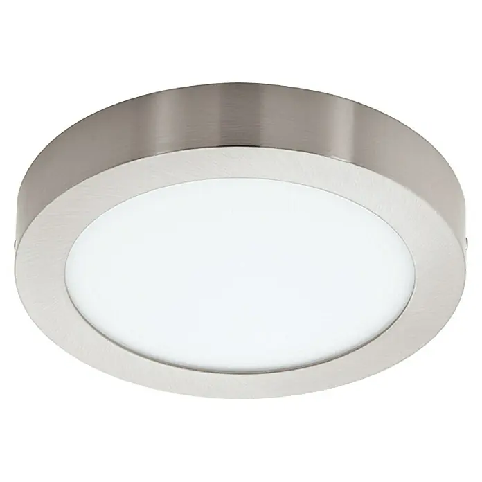 Eglo Connect Okrugla stropna LED svjetiljka Fueva-C - 21 W, Ø x V: 300 mm x 4 cm, Nikal, Bijele boje dnevnog svjetla - Pogled sprijeda