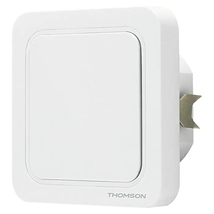 Thomson Funkschalter - Smarte Steuerung: App + Gateway Thombox, Unterputz, 300 W, Reichweite Funk: 150 m (Freifeld) - Linke Seitenansicht