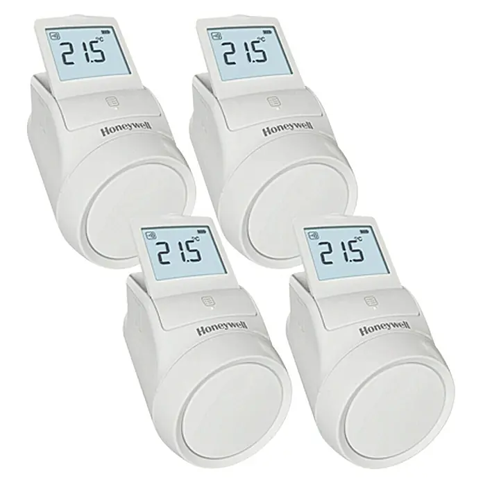 Honeywell evohome Conjunto de termostatos de radiador THR0924HRT - 4 ud., Dimensión conexión: M30 x 1,5 mm - Vista de perfil izquierdo