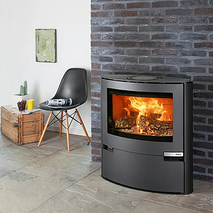Aduro Kaminofen 15 - 6,5 kW, Raumheizvermögen: 350 m³, Schwarz