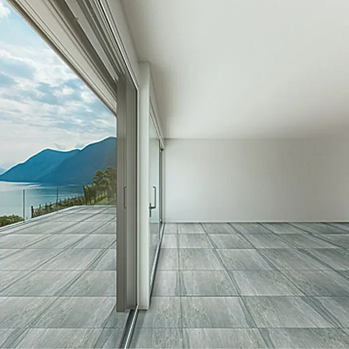 Terrassenfliese Cera 2.0 - 60 x 60 x 2 cm, Silbergrau, Matt