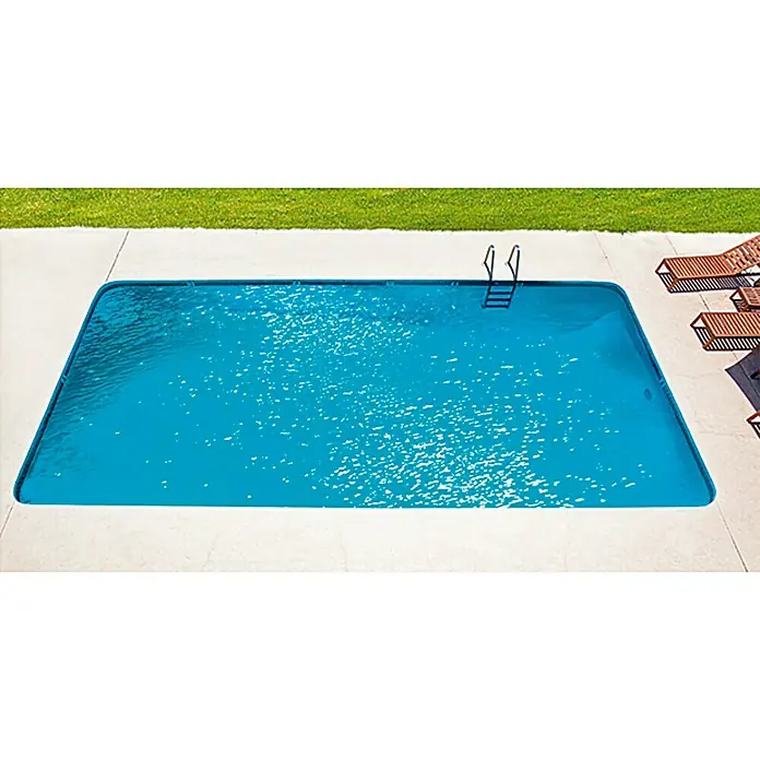 myPool Rechteckbecken-Set Premium - 700 x 350 x 150 cm, 34.000 l, Farbe Innenfolie: Blau - Vorderansicht