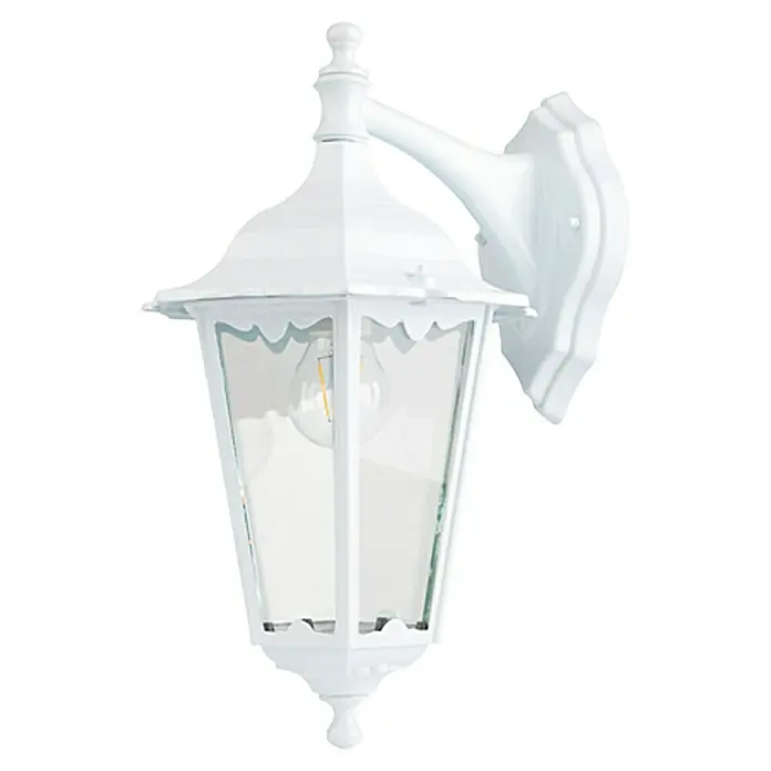 Starlux Turin Aplique exterior descendente - 60 W, Blanco, IP44 - Vista frontal