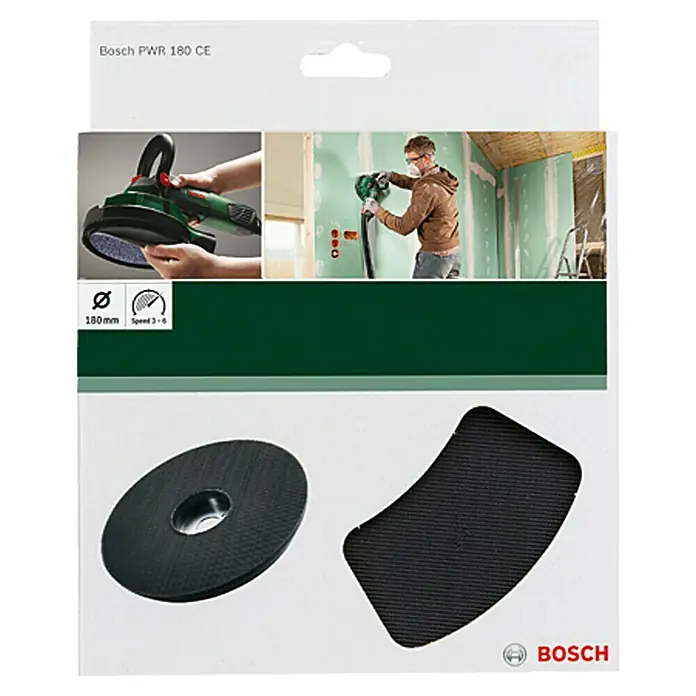 Bosch Disco de esmerilado - Diámetro: 180 mm, Fijación por velcro - Vista frontal