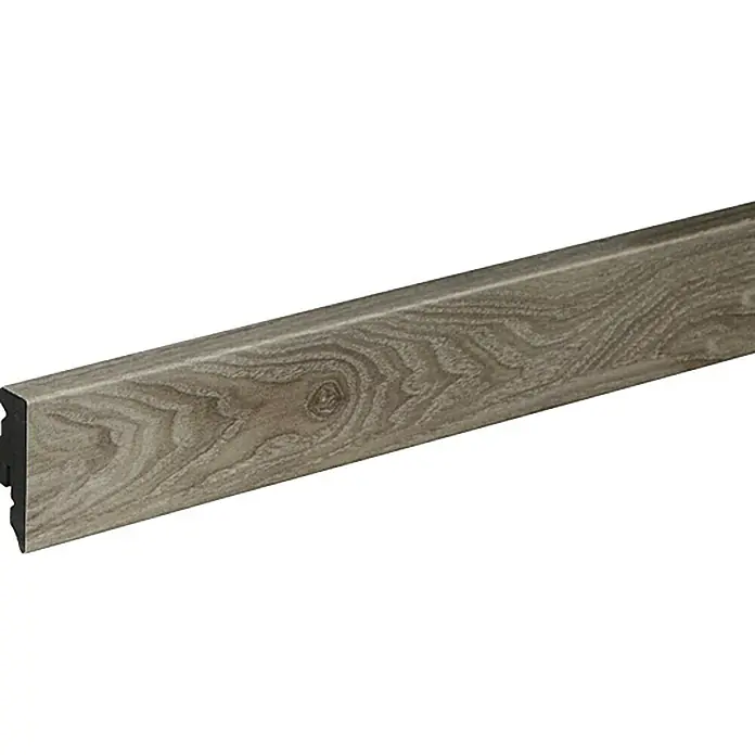 Profiles and more Podna kutna lajsna KU51L srebrni hrast - 2,4 m x 15 mm x 50 mm, Ravni oblik - Pogled s lijeve strane