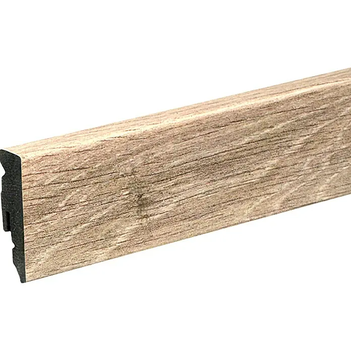 Profiles and more Podna kutna lajsna KU51L Tuscan bor - 2,4 m x 15 mm x 50 mm, Ravni oblik - Pogled s lijeve strane