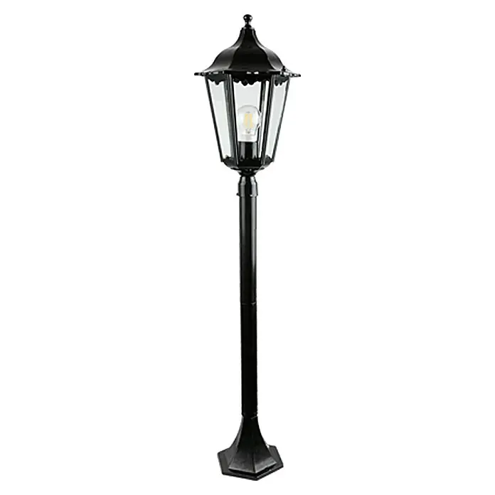 Starlux Turin Baliza exterior - Negro, 60 W, IP44 - Vista frontal