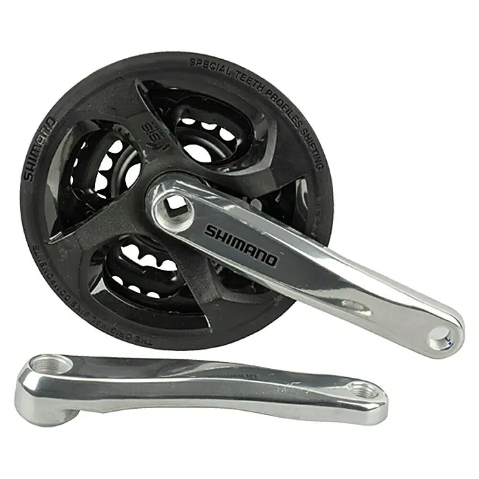 Shimano Kurbelgarnitur - Durchmesser: 170 mm, 42-34-24 Zähne - Vorderansicht