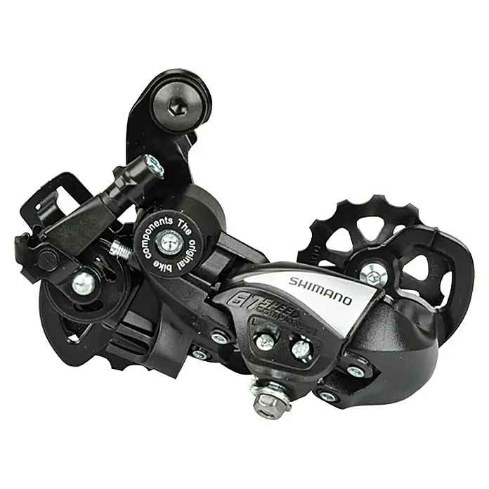 Shimano Achterderailleur Tourney TX 51 - Geschikt voor: Cassettes met 6 en 7 tandwielen - Vooraanzicht