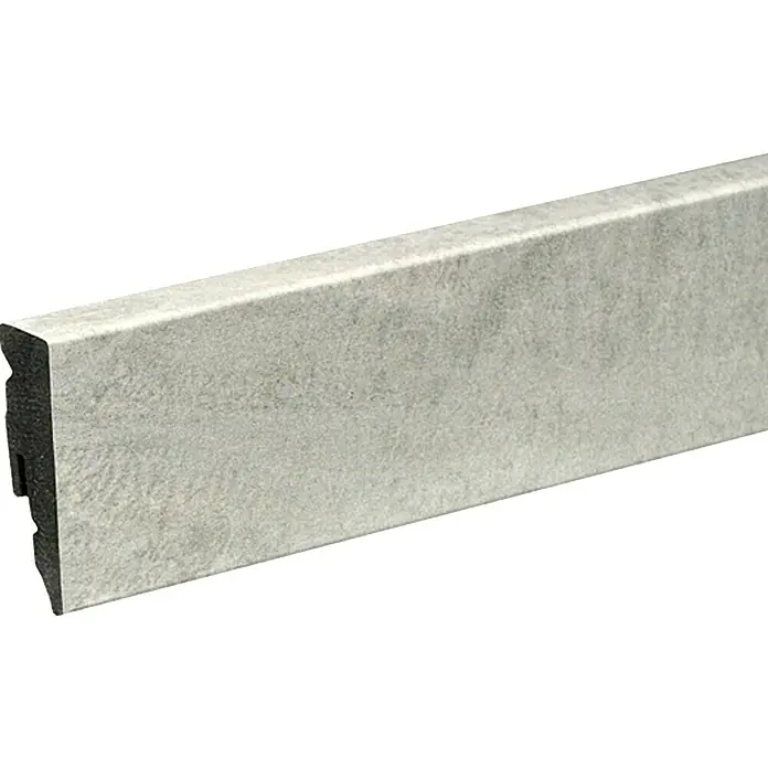 Profiles and more Sockelleiste KU51L Chalk Stone - 2,4 m x 15 mm x 50 mm, Gerade - Linke Seitenansicht
