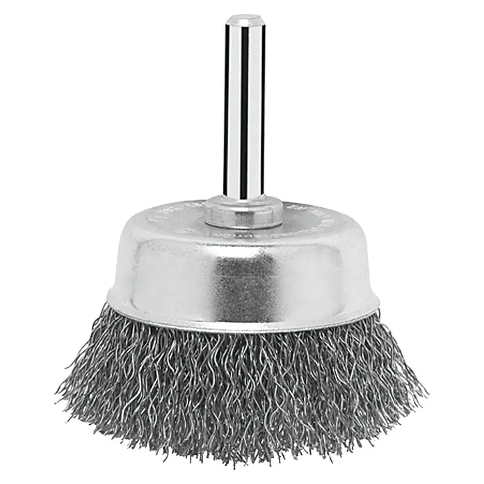 Bosch Topf-Drahtbürste - Passend für: Bohrfutter, Durchmesser: 50 mm, Gewellt - Vorderansicht