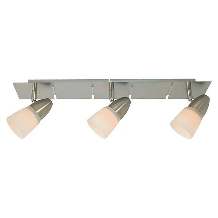 Tween Light Regleta LED Venzone II - 9 W, L x An x Al: 52 x 10 x 16,5 cm, Níquel satinado, Blanco Opal, Blanco cálido - Vista ascendente