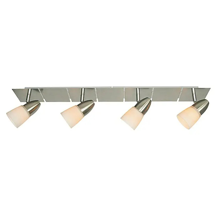 Tween Light Regleta LED Venzone II - 12 W, L x An x Al: 73 x 10 x 16,5 cm, Níquel satinado, Blanco Opal, Blanco cálido - Vista ascendente