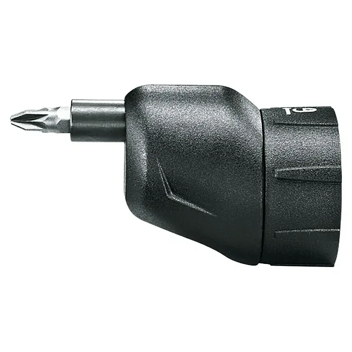 Bosch IXO Exzenter-Aufsatz - Passend für: Bosch Easy Akkuschrauber IXO III/IV/V/VI, Bits ¼″ Sechskant, Bohrer ¼″ Sechskant - Linke Seitenansicht