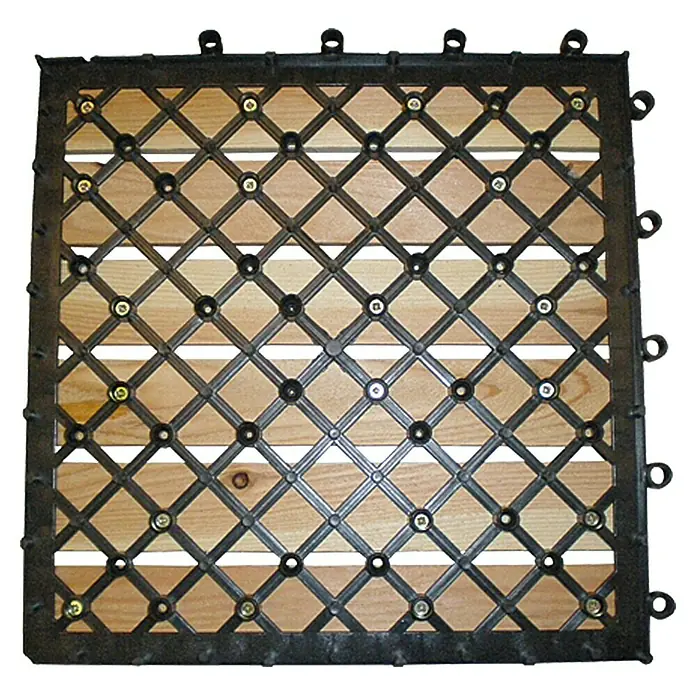 Klick-Holzfliese - Lärche, Größe: 30 x 30 cm, 1 Stk.