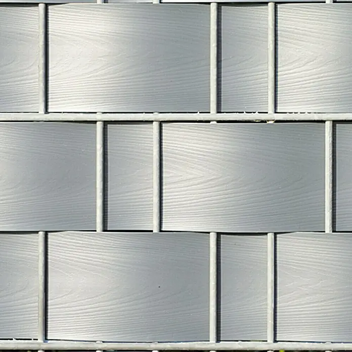 Videx Sichtschutzstreifen - Aluminium-Optik, 2 Stk., 200 x 9,5 cm