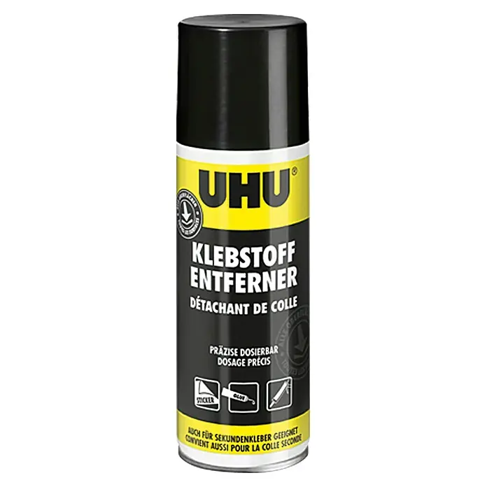 UHU Klebstoff-Entferner-Spray - Gelartig, 200 ml - Vorderansicht