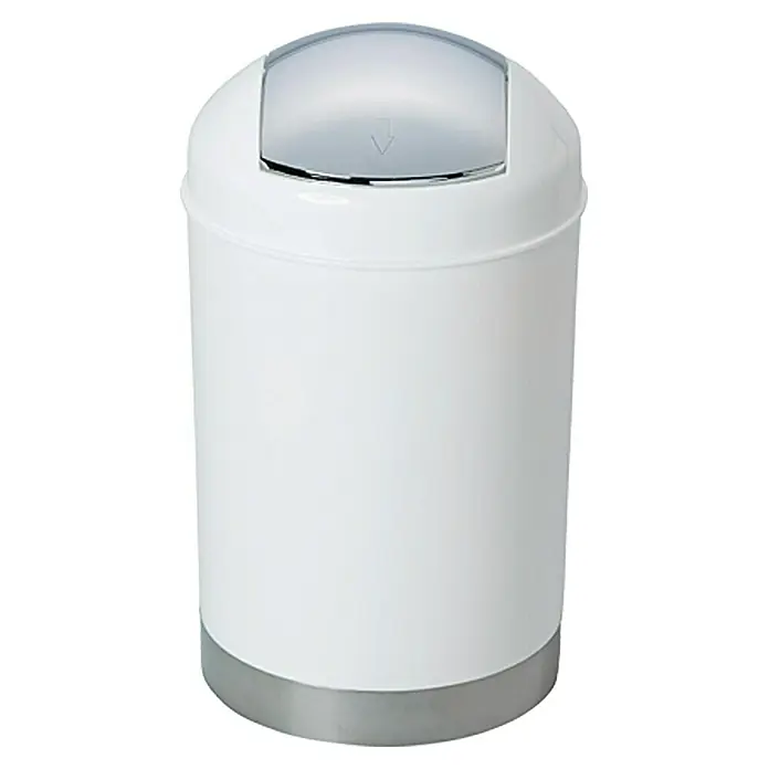 Venus Milano Kanta za otpad - 5 l, Bijele boje, Okrugli oblik, Plastika