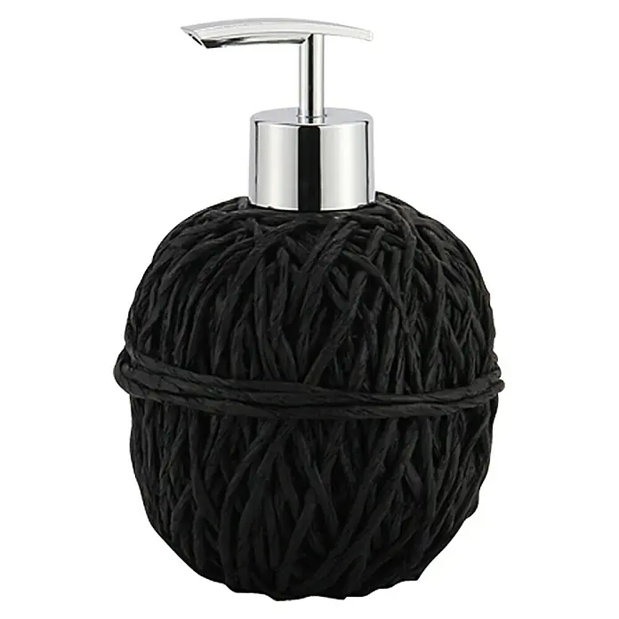 Venus Dispensador de jabón Wollknäuel - Negro, Poliresina