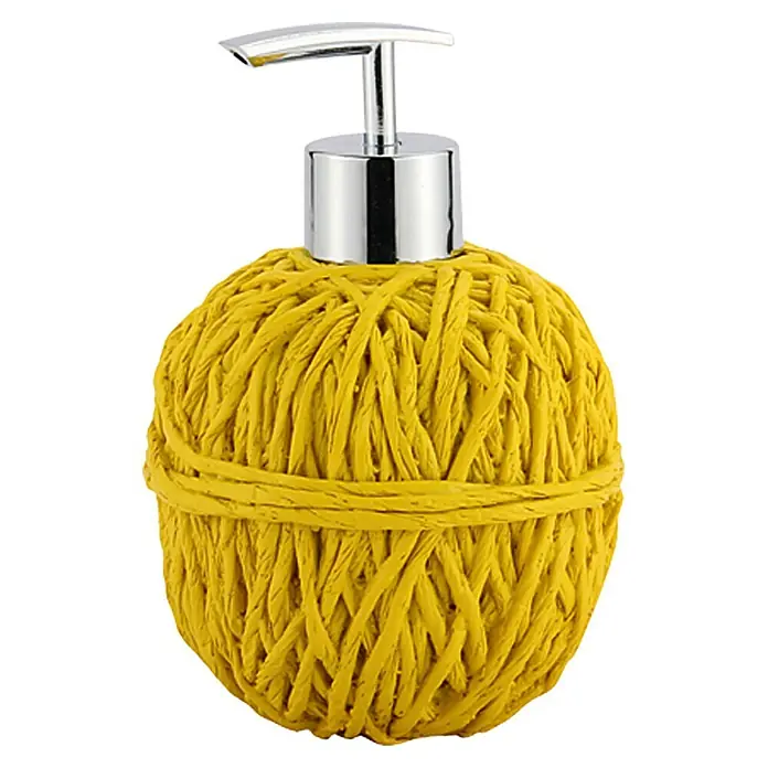 Venus Dispensador de jabón Wollknäuel - Amarillo, Poliresina