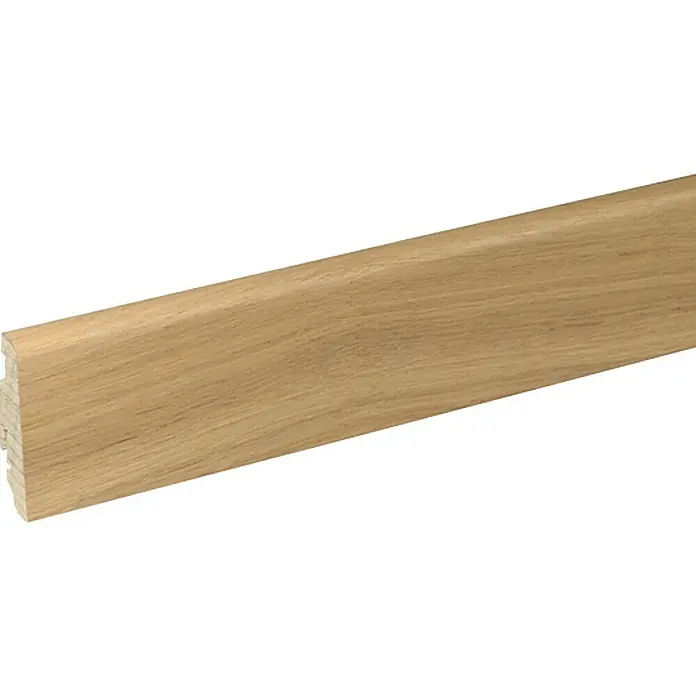 Profiles and more Furnierleiste SU60L Eiche Weiß - 2,5 m x 19 mm x 58 mm, Gerade - Linke Seitenansicht