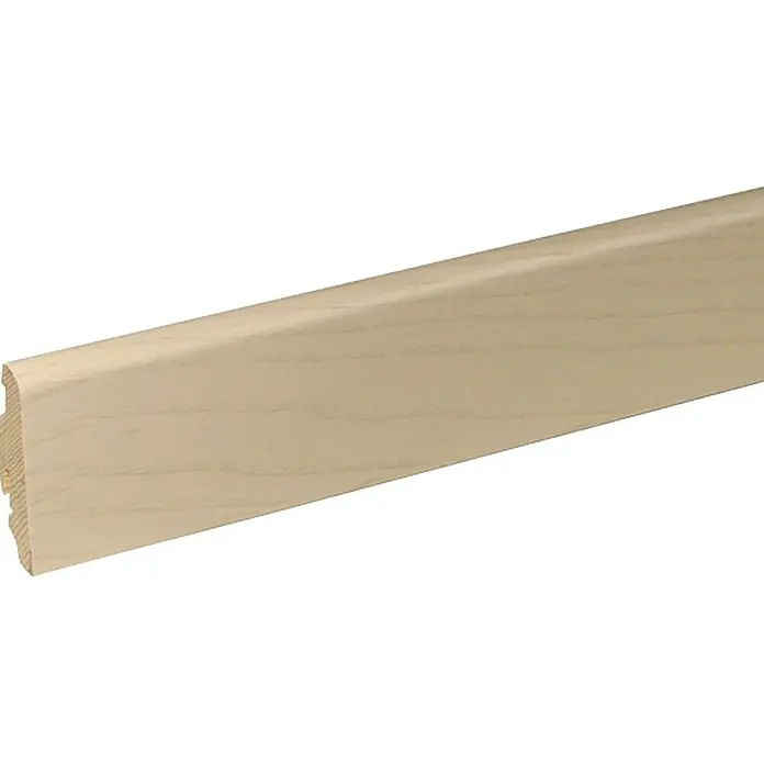 Profiles and more Kutne furnir lajsne SU60L jasen bisernobijeli - 2,5 m x 19 mm x 58 mm, Ravni oblik - Pogled s lijeve strane