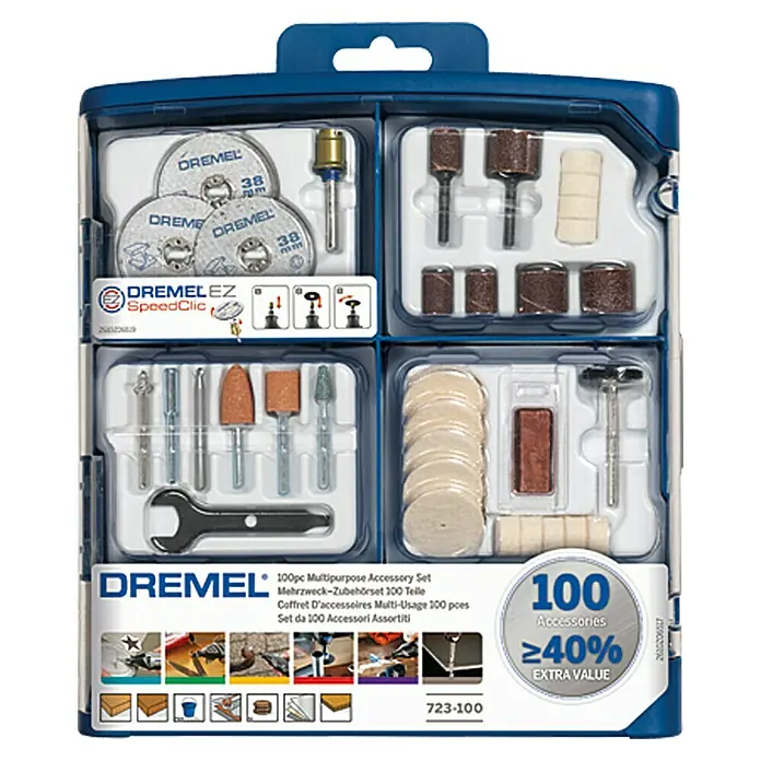 Dremel Zubehör-Set Mod. 723 - 100 -tlg. - Ansicht von oben