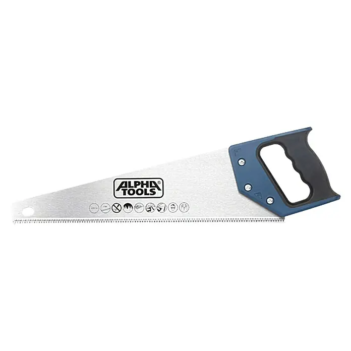Alpha Tools Ručna pila Lisičji rep - 400 mm, Broj zubi: 7 zubaca / palac - Pogled sprijeda
