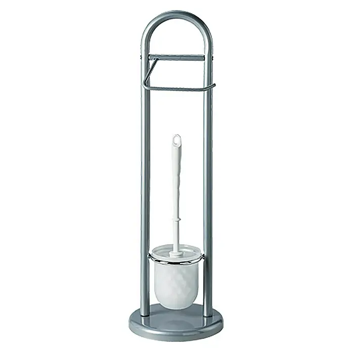 Venus WC-Kombi-Bürstengarnitur Amicella - Weiß/Silber, Höhe: 63 cm, Metall