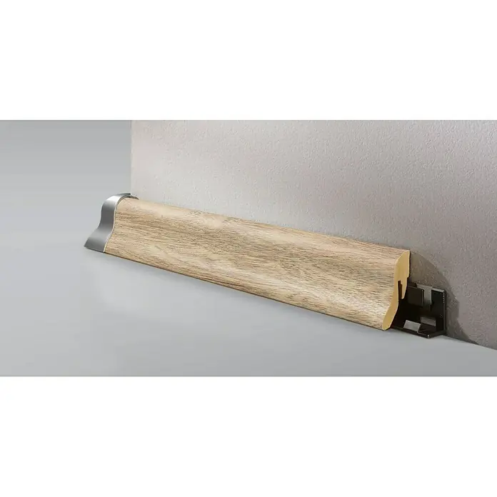 LOGOCLIC Podna kutna lajsna K40 Hickory Casale - 2,6 m x 22 mm x 40 mm, Vitičasti oblik - Detaljan prikaz