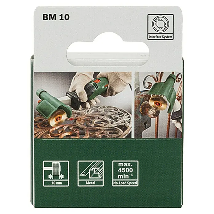 Bosch Messingbürste BM 10 - Breite: 10 mm - Vorderansicht