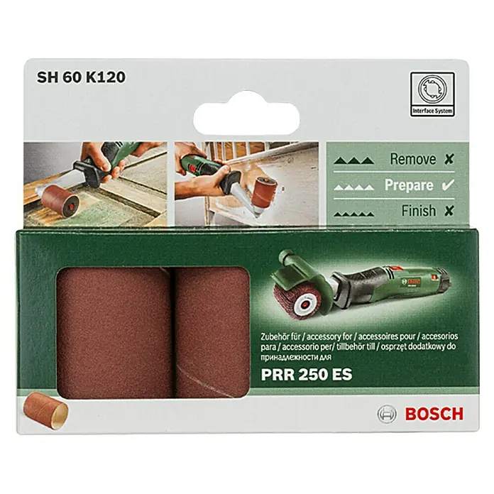 Bosch Schleifrolle SH 60 - Körnung: 120, Breite: 60 mm - Vorderansicht
