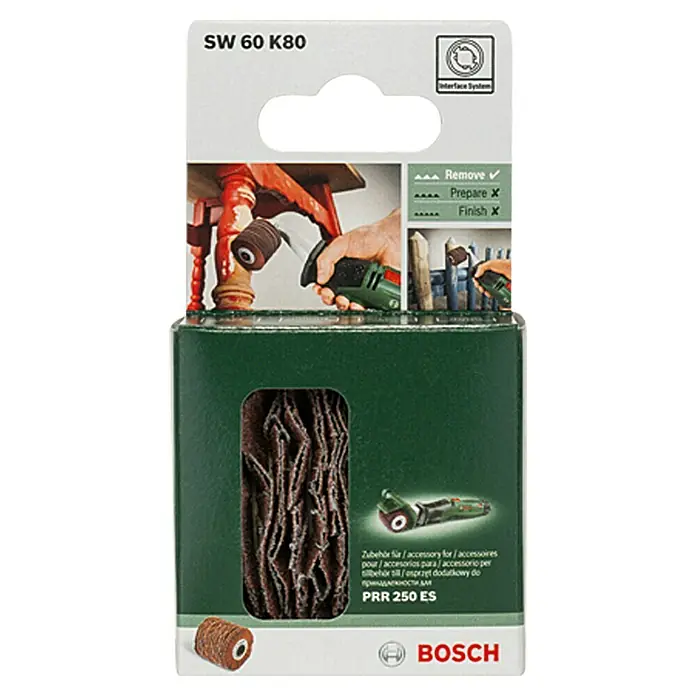 Bosch Schleifrolle SW 60 - Breite: 60 mm, Körnung: 80 - Vorderansicht