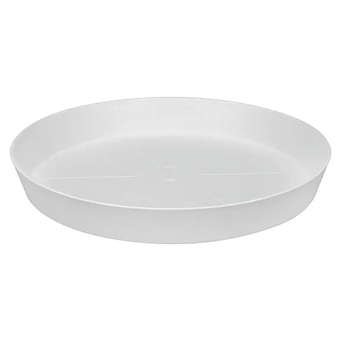Elho Loft Urban Podložak za teglu za cvijeće - Vanjska dimenzija (ø x V): 17 x 2 cm, Plastika, Bijele boje - Pogled sprijeda