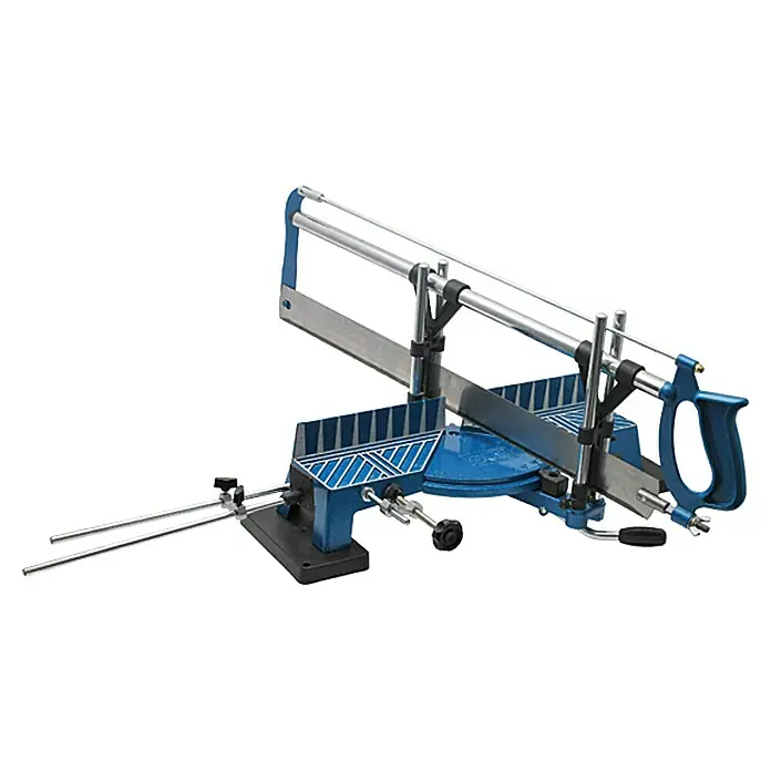 Alpha Tools Gehrungssäge - Schnittbreite: Max. 160 mm bei 90°, Schnitthöhe: 100 mm - Vorderansicht