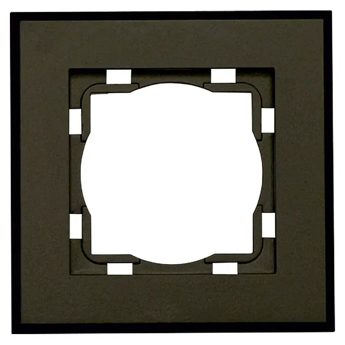 Voltomat ART Abdeckrahmen - Schwarz, 1-fach, Kunststoff, Unterputz