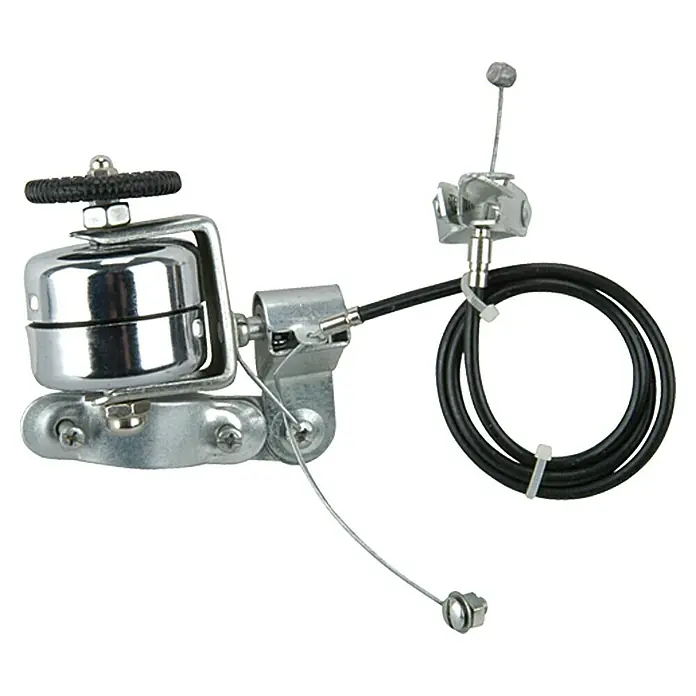 Fischer Bandbel - Verchroomd - Top-down weergave