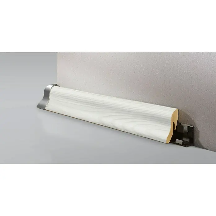 LOGOCLIC Podna kutna lajsna K40 ariš - 2,6 m x 22 mm x 40 mm, Vitičasti oblik - Detaljan prikaz