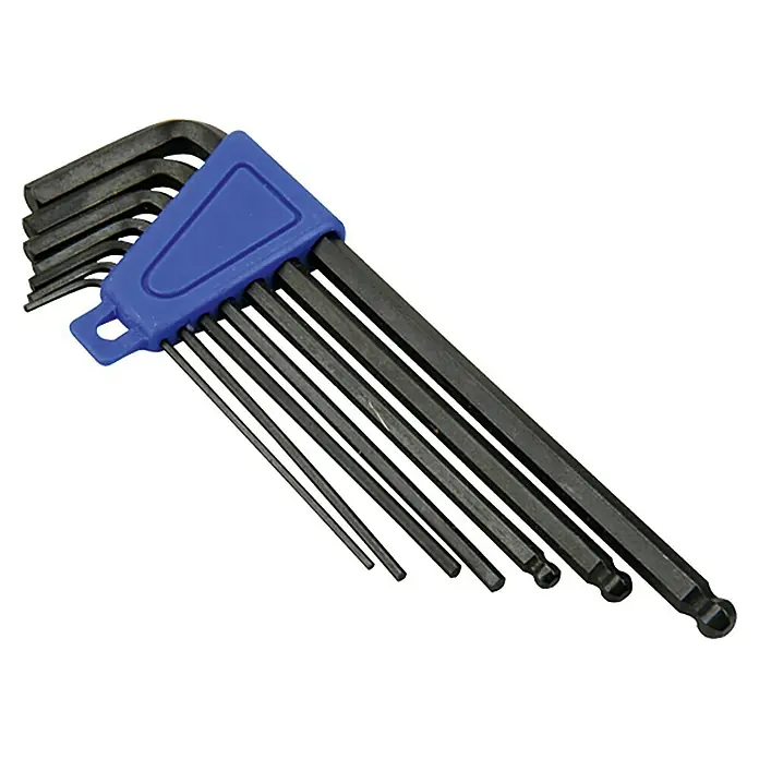 Fischer Inbussleutelset - 7-delig, 1,5 - 6 mm - Top-down weergave